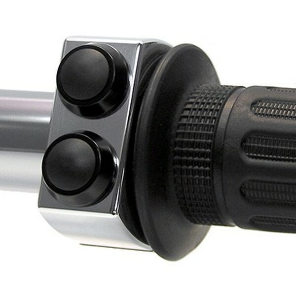 Mo-switch Push-button Housing Black, Polished, 1, nordicamoto.ro