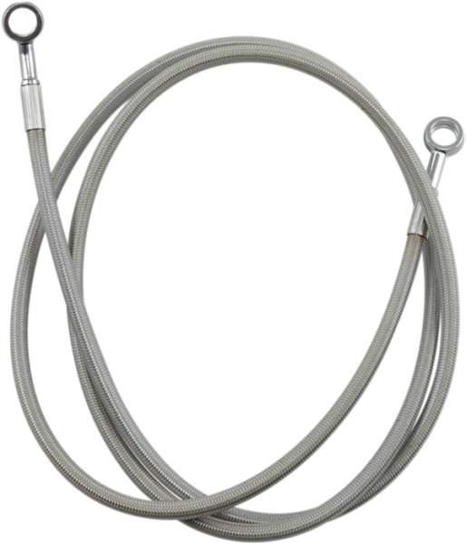 Extended Length Brake Line Silver Oversize [+152 mm (6'')], 1, nordicamoto.ro