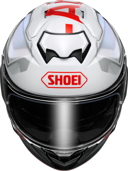 SHOEI GT-AIR3 MIKE TC-6 teljes arcú sisak, fekete/piros/fehér, S-es méret, 8, nordicamoto.ro