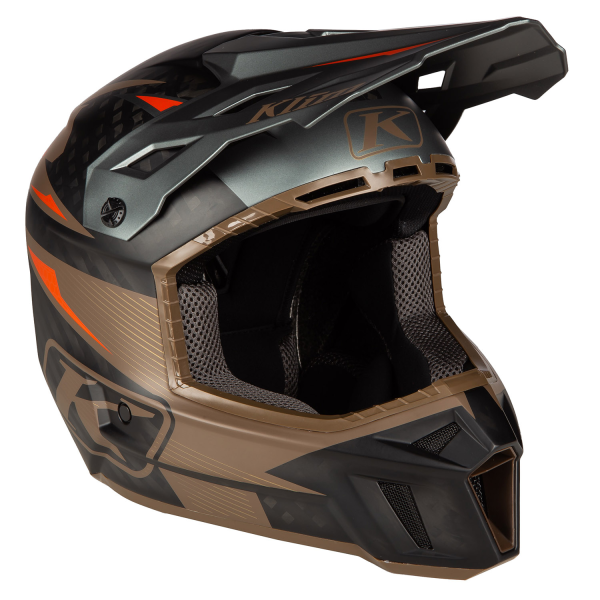 Casca Klim F3 Carbon Pro Off-Road ECE STRIKER REDROCK, 11, nordicamoto.ro