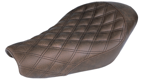 Renegade Lattice Stitch Solo Seat Brown, 1, nordicamoto.ro