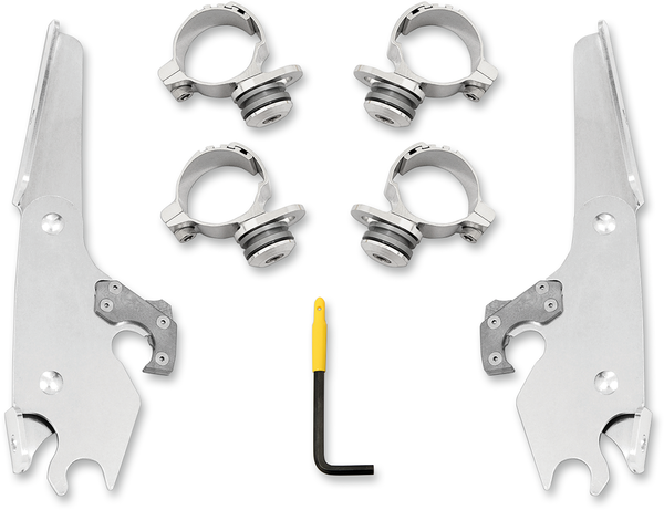 Batwing Fairing Trigger-lock Mounting Kit Silver, 1, nordicamoto.ro