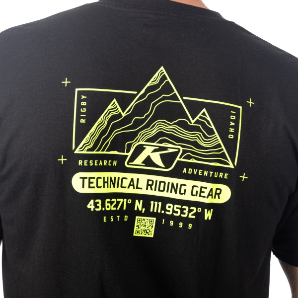 Klim Destination Tri-blend fekete póló – Hi-Vis, 12, nordicamoto.ro