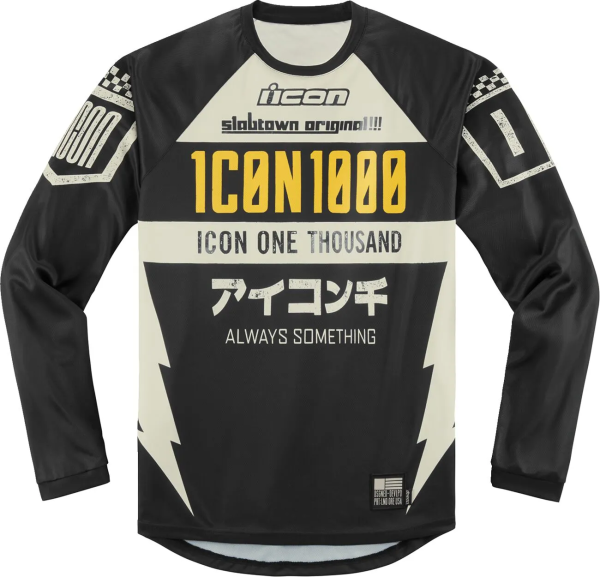 Tricou Icon Slabtown Black S, 1, nordicamoto.ro
