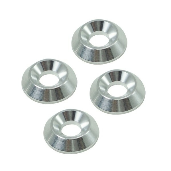 Flat Head Trim Washers Silver, 1, nordicamoto.ro