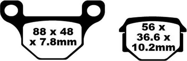 Fa Series Organic Brake Pads, 1, nordicamoto.ro