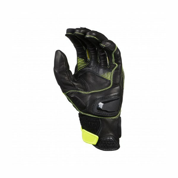 Manusi de piele vara MACNA OZONE Negru/Rosu fluo XXL, 6, nordicamoto.ro