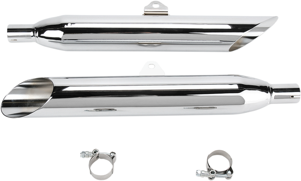 Slashcut Slip-on Mufflers Chrome, 1, nordicamoto.ro