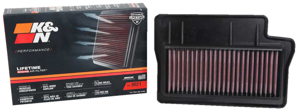 High-flow Air Filter Black, Red, 3, nordicamoto.ro