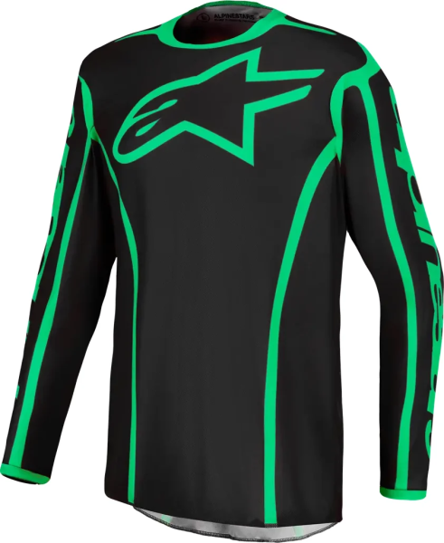 Alpinestars Fluid Apex V2 póló, fekete/zöld, M, 1, nordicamoto.ro