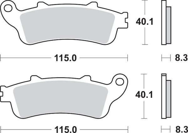 Ls Street Excel Sintered Rear Brake Pads, 1, nordicamoto.ro