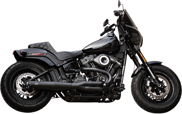 Superstreet 2:1 Exhaust System Black, 1, nordicamoto.ro