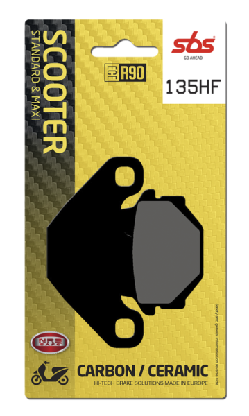 Hf Street Ceramic Organic Brake Pads, 1, nordicamoto.ro