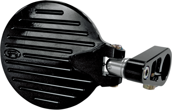 Folding Bar End Mirror Anodized Black, 3, nordicamoto.ro