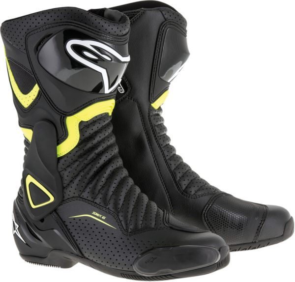 Boot Smx-6v2 Vnt Bk-yl 37 Black, White, Yellow  37, 1, nordicamoto.ro