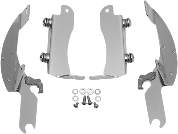 Fats/slim Windshield Trigger-lock Complete Mount Kit Polished, 1, nordicamoto.ro