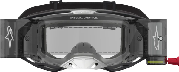 Alpinestars Vision 8 Amber Roll-Off védőszemüveg – ezüst/fekete/átlátszó lencse, 4, nordicamoto.ro