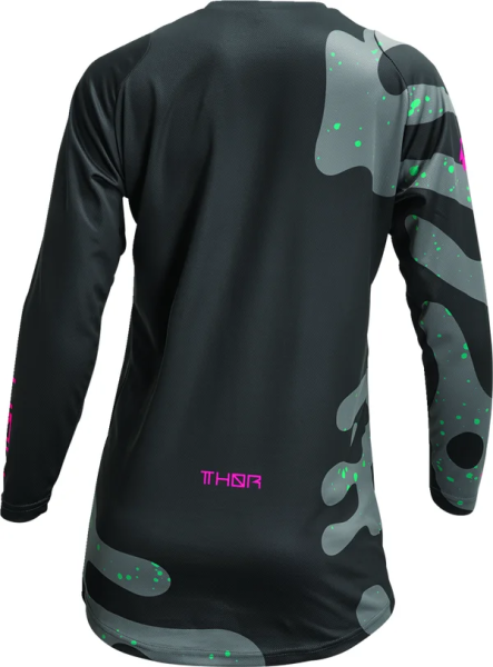 Tricou Dama Thor Sector Disguise Gray/Pink XS, 4, nordicamoto.ro