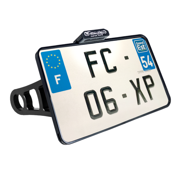 License Plate Side Mounts White, 1, nordicamoto.ro
