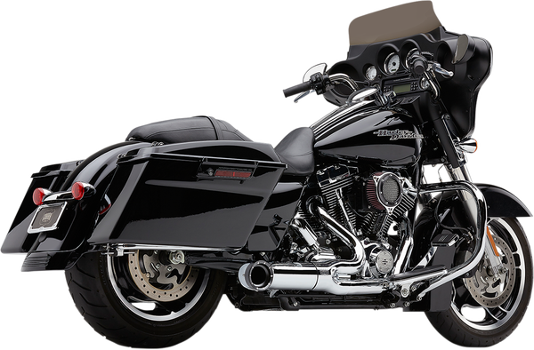 Turn Out 2-into-1 Exhaust System Chrome, 4, nordicamoto.ro