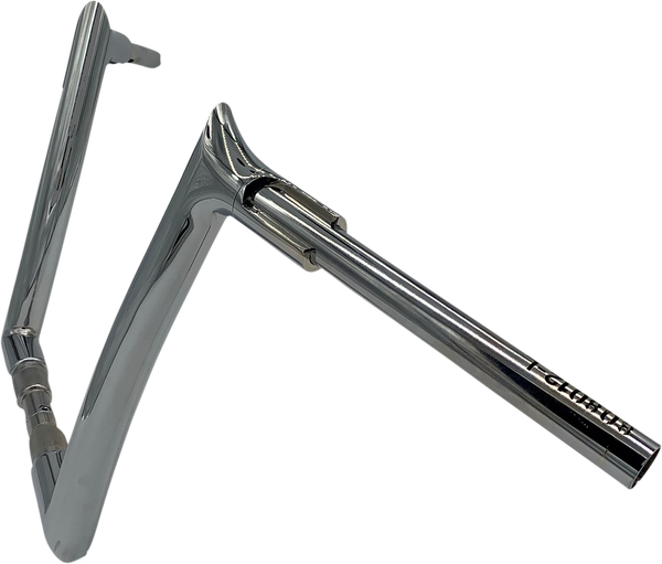 1-1/2(r) Ez Install Pointed Top Handlebar Silver, 4, nordicamoto.ro