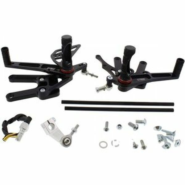 Rearset/footrest Black, Anodized, 1, nordicamoto.ro