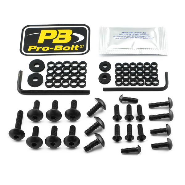 Fairing Bolt Kit For Honda Black, 1, nordicamoto.ro