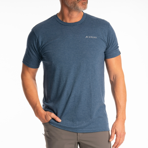 Tricou Klim Guts n' Glory Tri-blend Heathered Neptune - Monument, 9, nordicamoto.ro