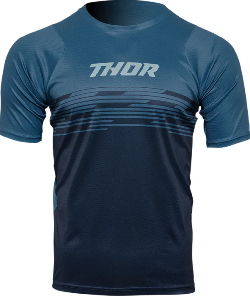 Thor Assist Shiver MTB póló, éjfélkék/zöldes-kék, 1, nordicamoto.ro
