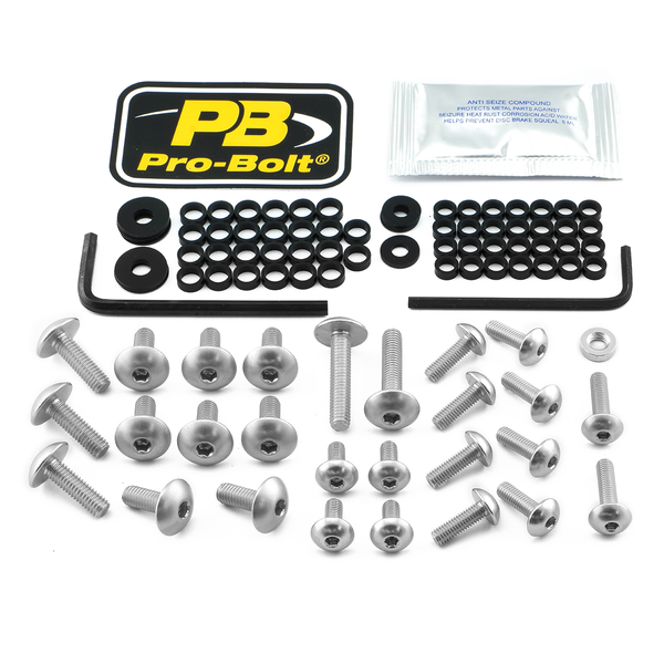 Fairing Bolt Kit For Kawasaki Silver, 1, nordicamoto.ro