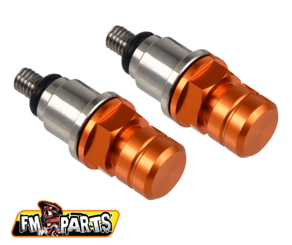 Fm-Parts gyártmányú narancssárga KTM/Husqvarna WP villa légtelenítő szelepek, 4, nordicamoto.ro