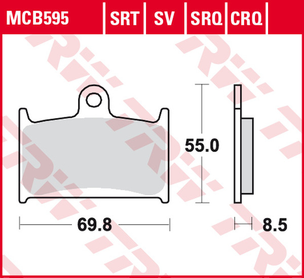 Srt Series Sindered Front Brake Pads, 1, nordicamoto.ro