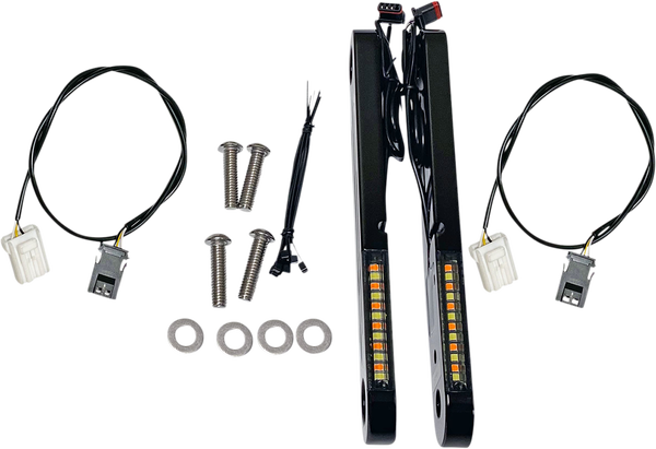 Probeam® Dynamic Strips V2 Front Turn Signals Black, 1, nordicamoto.ro