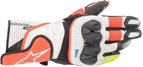 Manusi Piele Alpinestars SP-2 v3 Alb/Red Fluo/Negru 3XL, 3, nordicamoto.ro