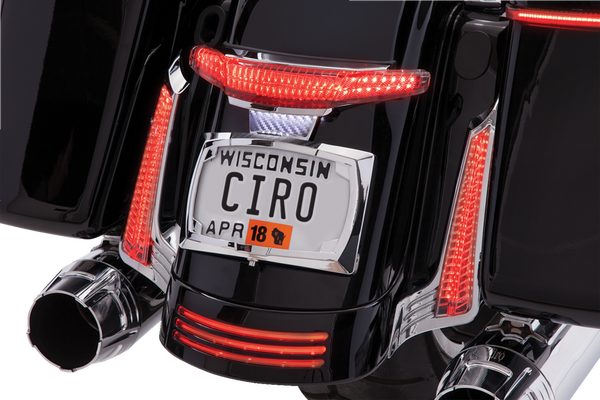 Latitude Taillight And License Plate Mount Chrome, 1, nordicamoto.ro