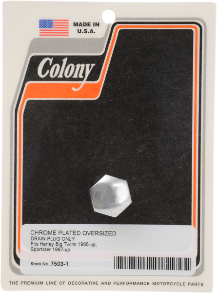 Replacement Oversized Drain Plug Silver, 1, nordicamoto.ro