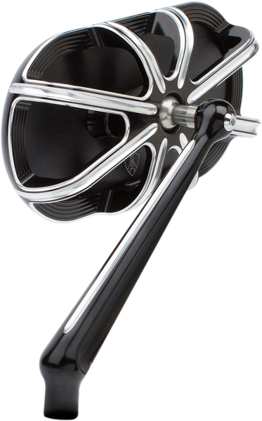 Caged Series Mirror Chrome, Anodized Black, 3, nordicamoto.ro