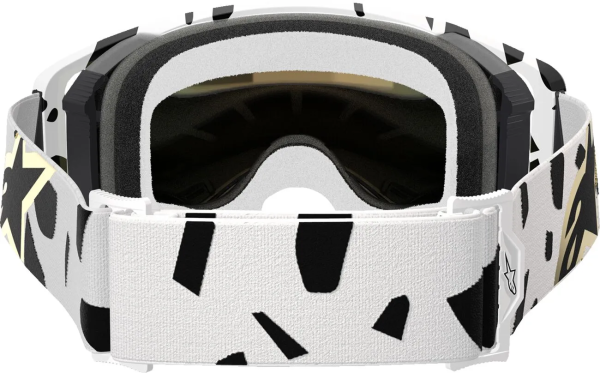 Alpinestars Supertech Corp Abs Vision fehér/fekete szemüveg, EGY MÉRET, 2, nordicamoto.ro