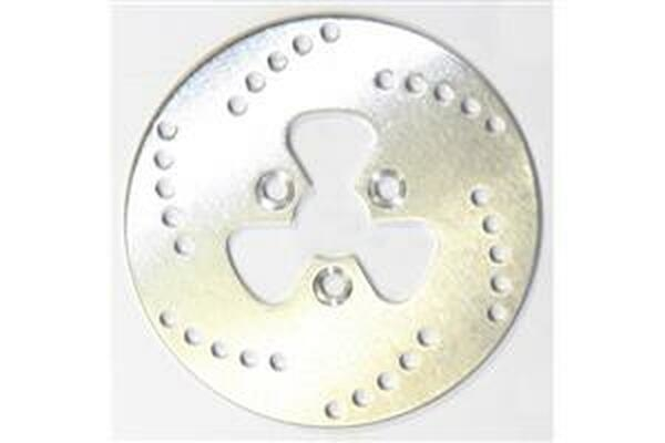 Round D-series Scooter Brake Rotor Silver, Stainless Steel, Zinc, 1, nordicamoto.ro