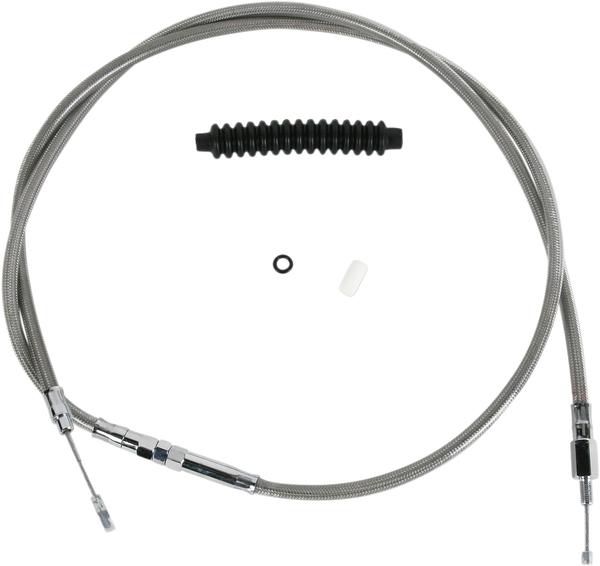 High-efficiency Braided Stainless Steel Clutch Cable Silver Standard, 1, nordicamoto.ro