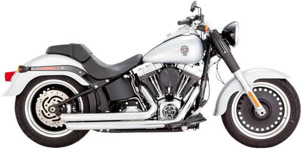 Big Shots Staggered 2-into-2 Exhaust System Chrome, 1, nordicamoto.ro