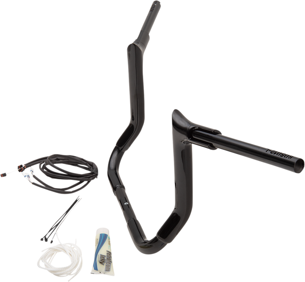 1-1/2(r) Ez Install Pointed Top Handlebar Kit Black, 2, nordicamoto.ro