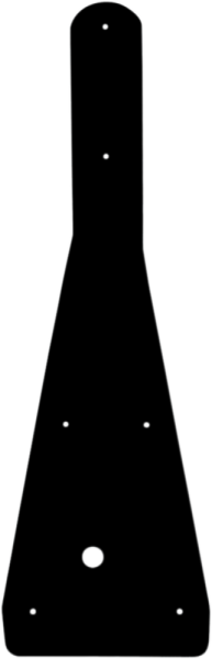 Replacement Plastic Skid Plate Black, 2, nordicamoto.ro