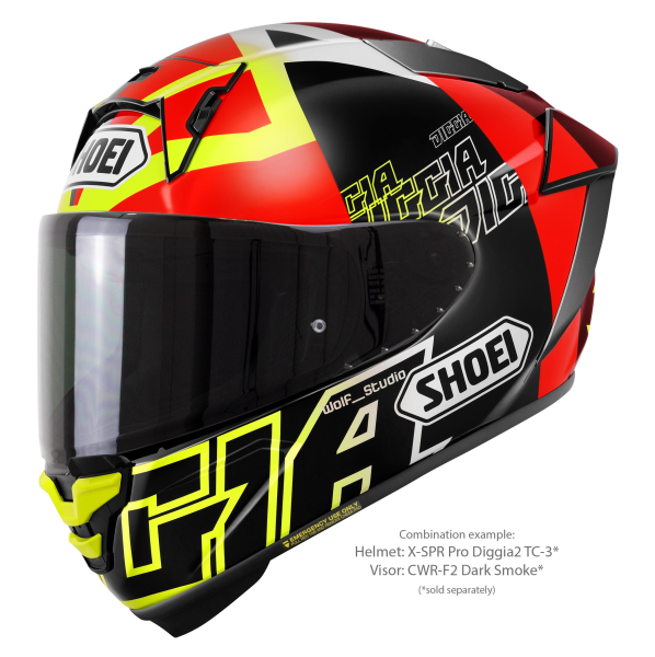 Casca Integrala SHOEI X-SPR PRO DIGGIA2 TC-3 Negru/Rosu/Galben L, 7, nordicamoto.ro