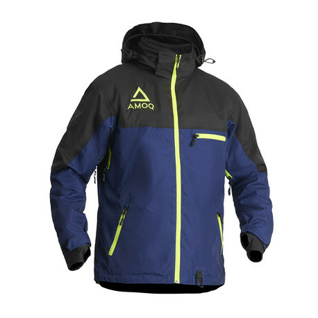 AMOQ Void kék/fekete/HiVis, béleletlen motoros kabát XS, 1, nordicamoto.ro