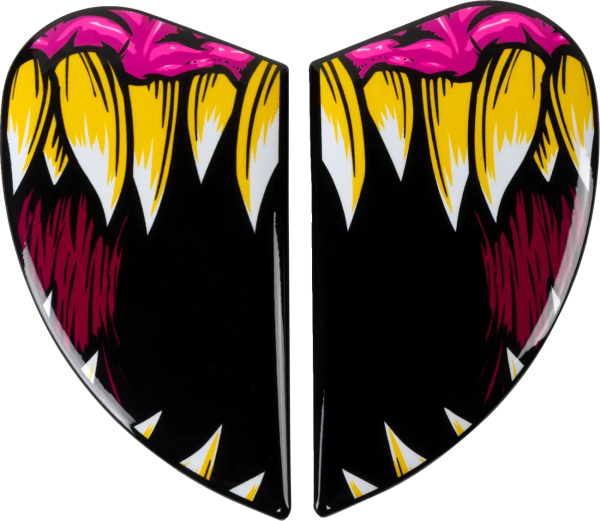 Placi laterale viziera Casca Icon Airform Black/Red/Yellow ONE SIZE, 1, nordicamoto.ro
