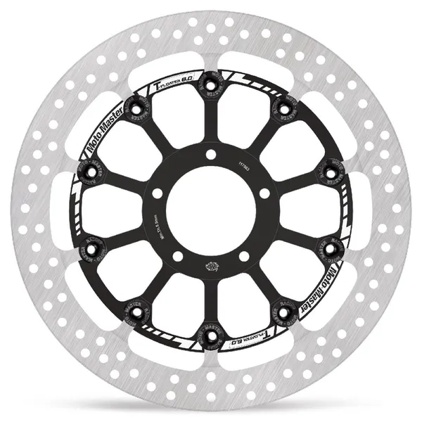 Halo sorozatú úszó rotor – fekete, ezüst, rozsdamentes acél, 1, nordicamoto.ro