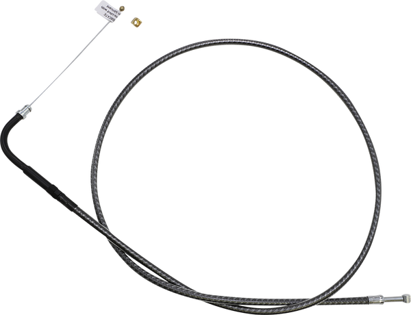 Karbonfibr Braided Throttle/idle Cable Silver, 1, nordicamoto.ro