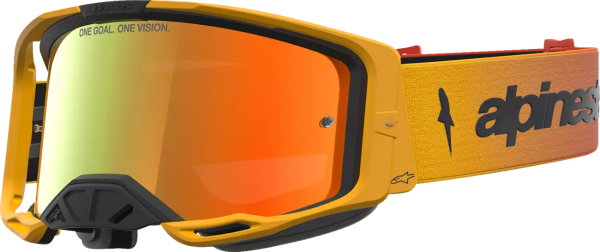 Alpinestars Vision 8 borostyánvörös/fekete/színezett lencsés síszemüveg, 1, nordicamoto.ro