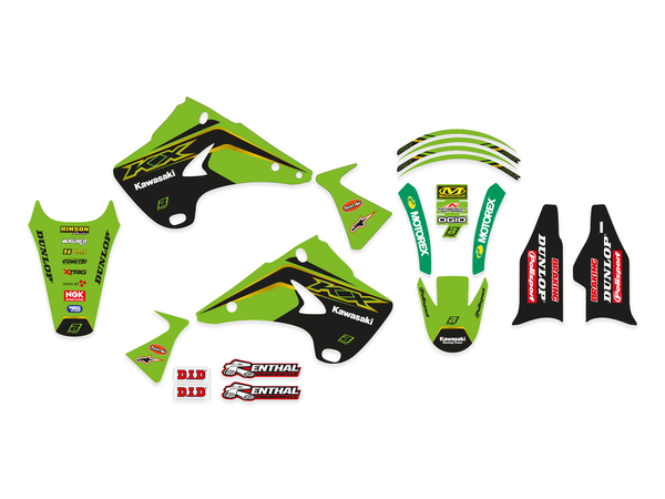 Blackbird Racing Replica Team Kawasaki 2020 Graphics Kit Green, Black, 3, nordicamoto.ro